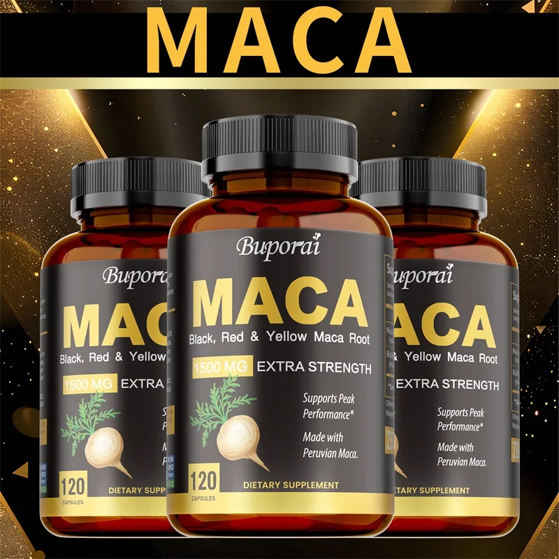 Herbal Supplement - Cápsulas de maca - aumentam o