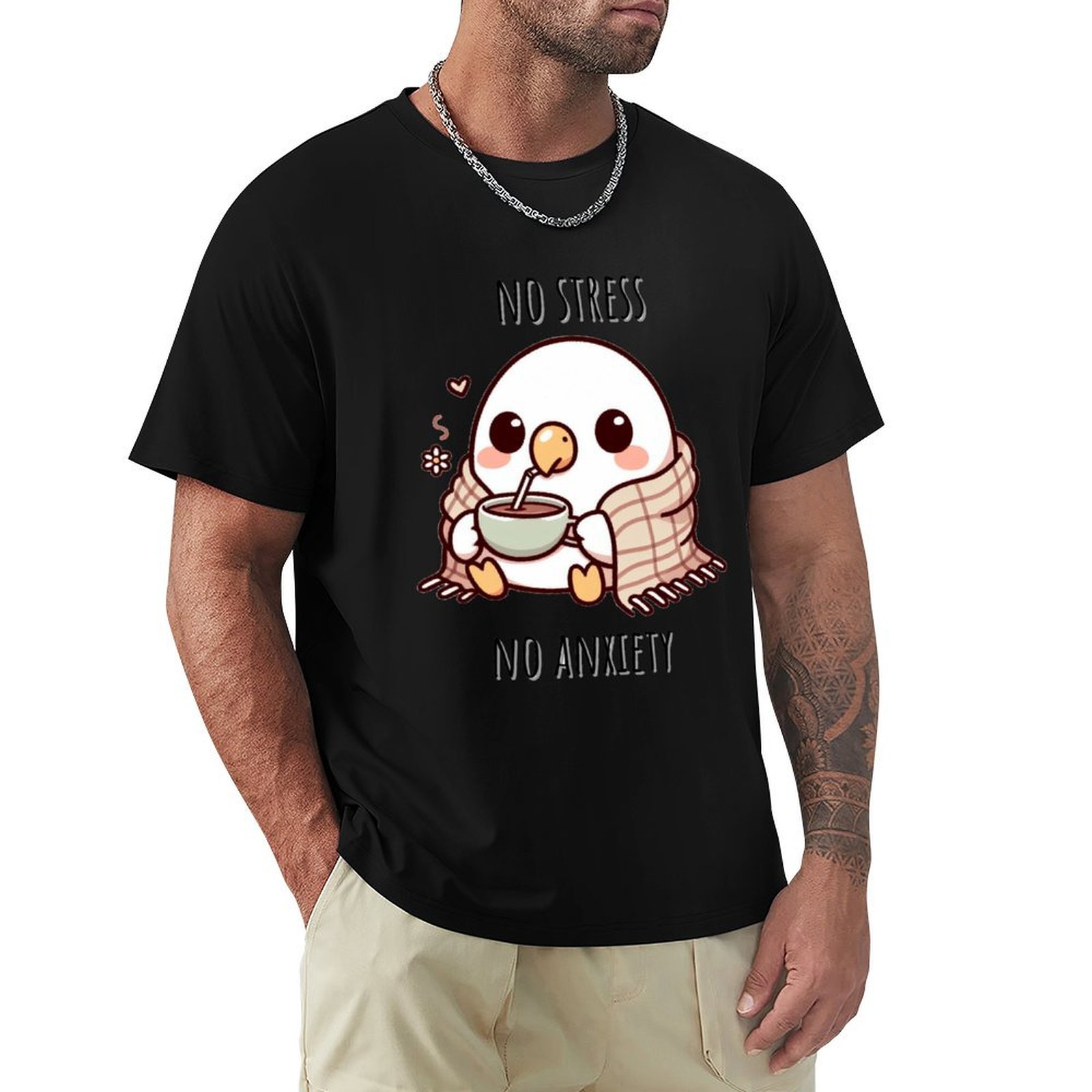 Chamomile Tea - Camiseta de Manga Curta Tamanho Grande