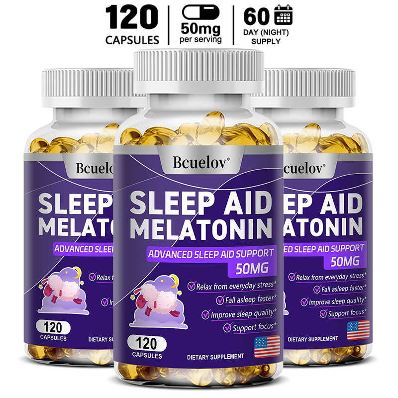 Herbal Supplement - Cápsulas de Melatonina 25mg com L-Teanina,