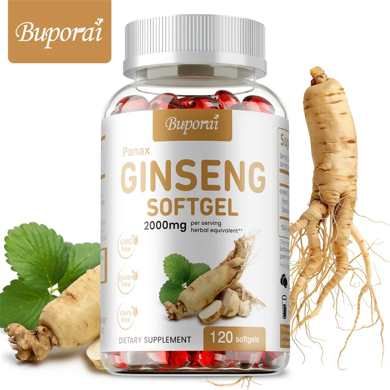 Ginger Tea - Cápsulas de ginseng Panax vermelho –