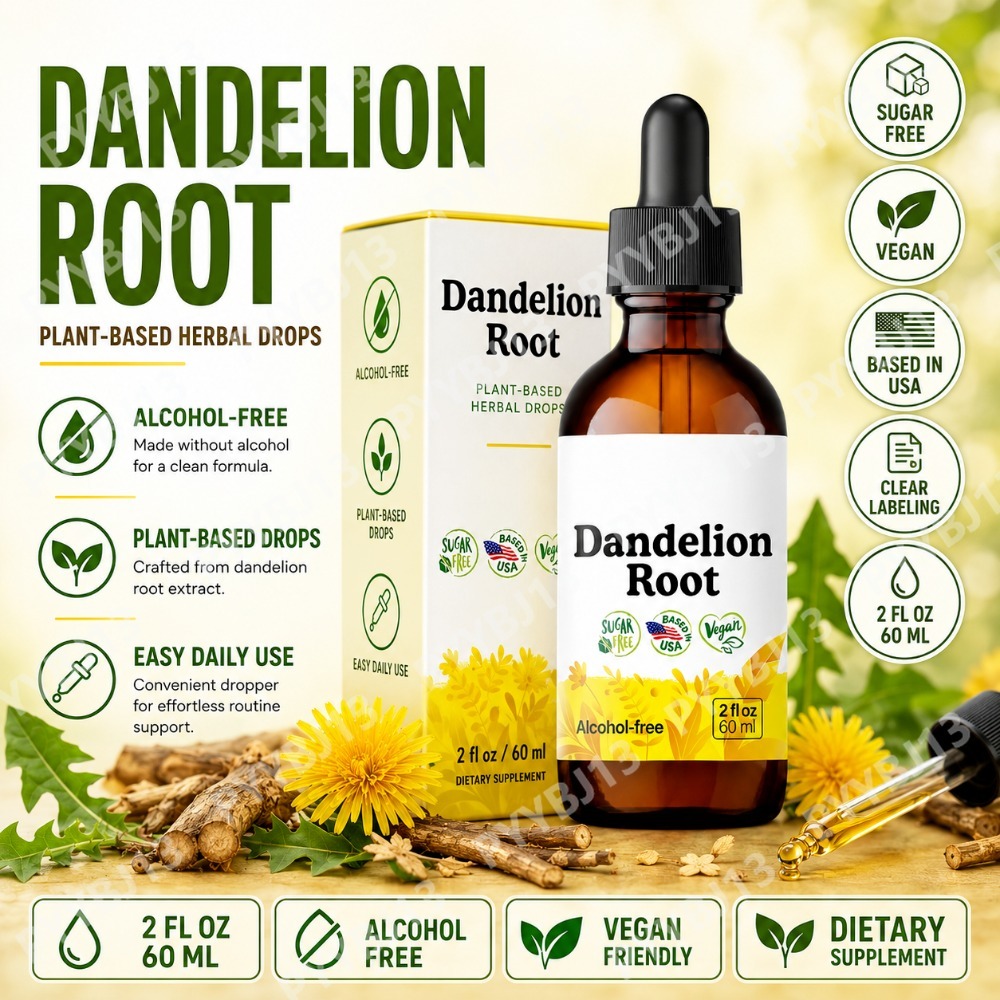 Herbal Tincture - Suplemento de Raiz de Dente-de-leão: Tintura