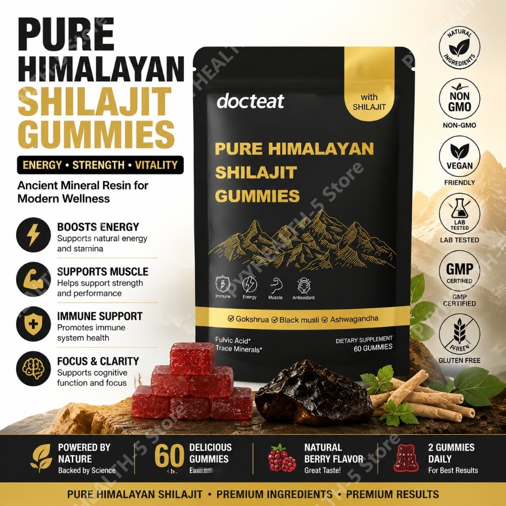 Docteat Gomas de Shilajit Puro - Herbal Supplement avaliação e preço