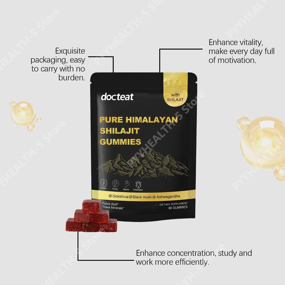 Docteat Gomas de Shilajit Puro - Herbal Supplement avaliação e preço