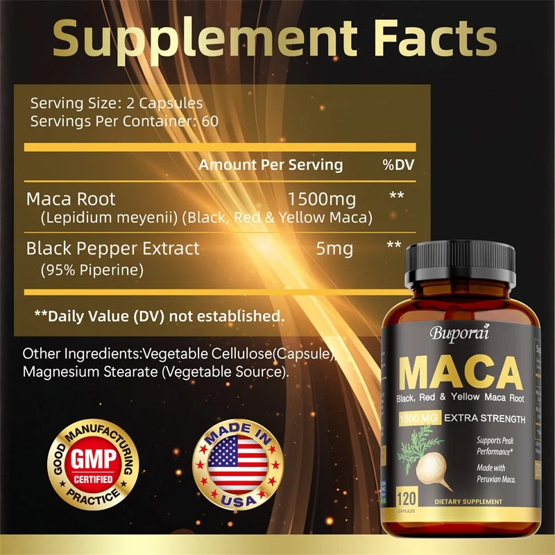 Cápsulas de maca - aumentam o  - Herbal Supplement avaliação e preço