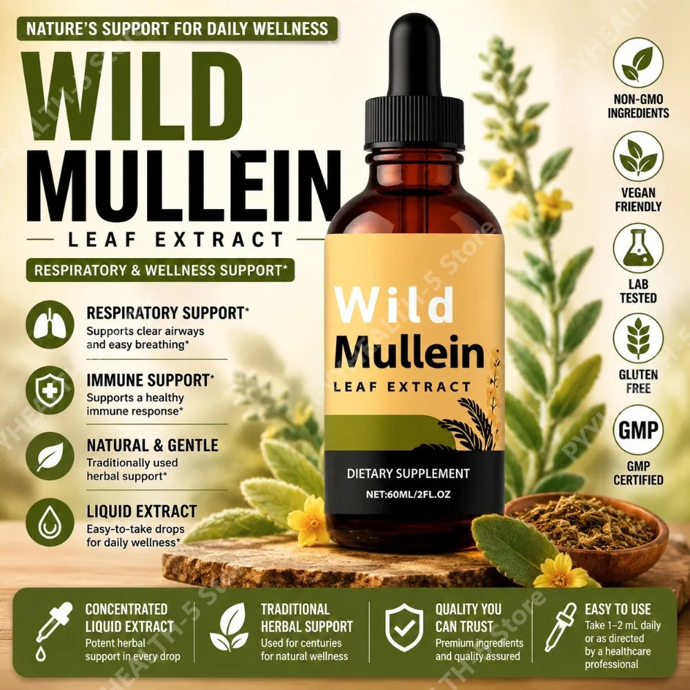 Gotas de Folha de Mullein com  - Herbal Supplement avaliação e preço