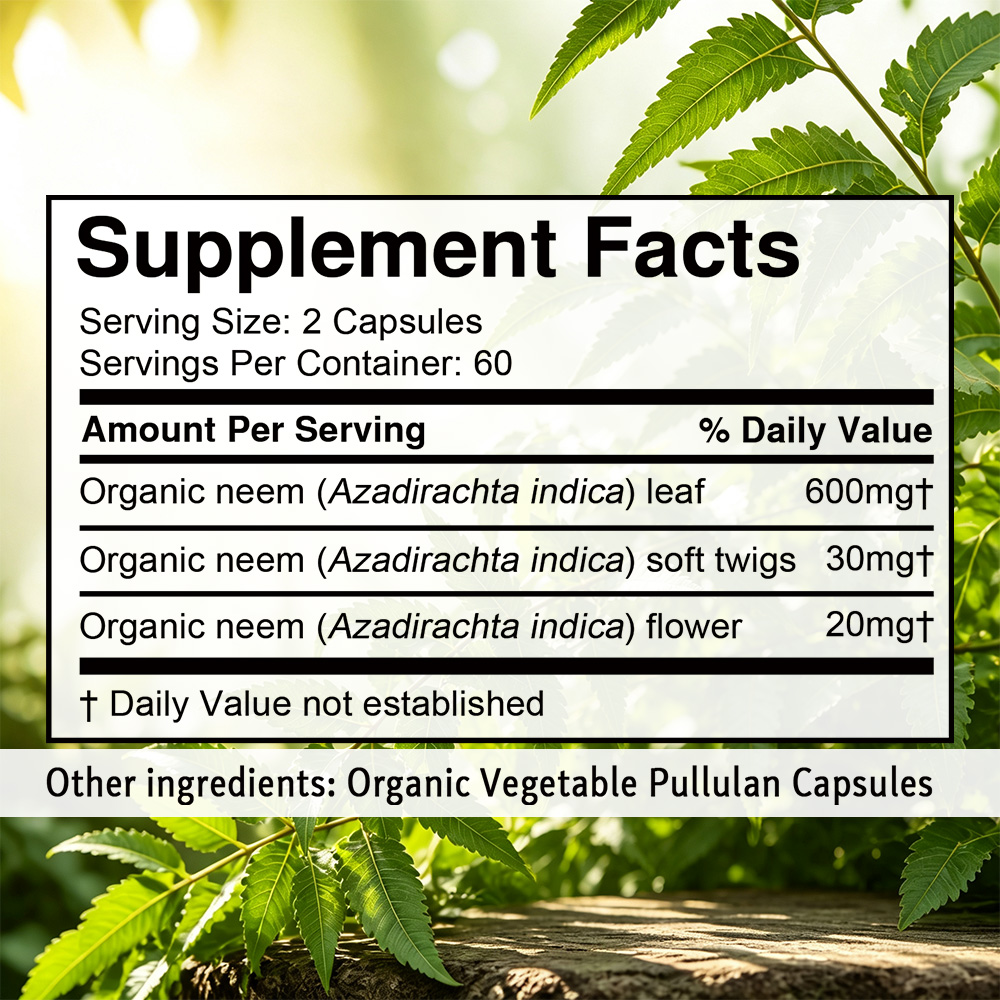 Cápsulas de Folha de Neem - Su - Herbal Supplement avaliação e preço