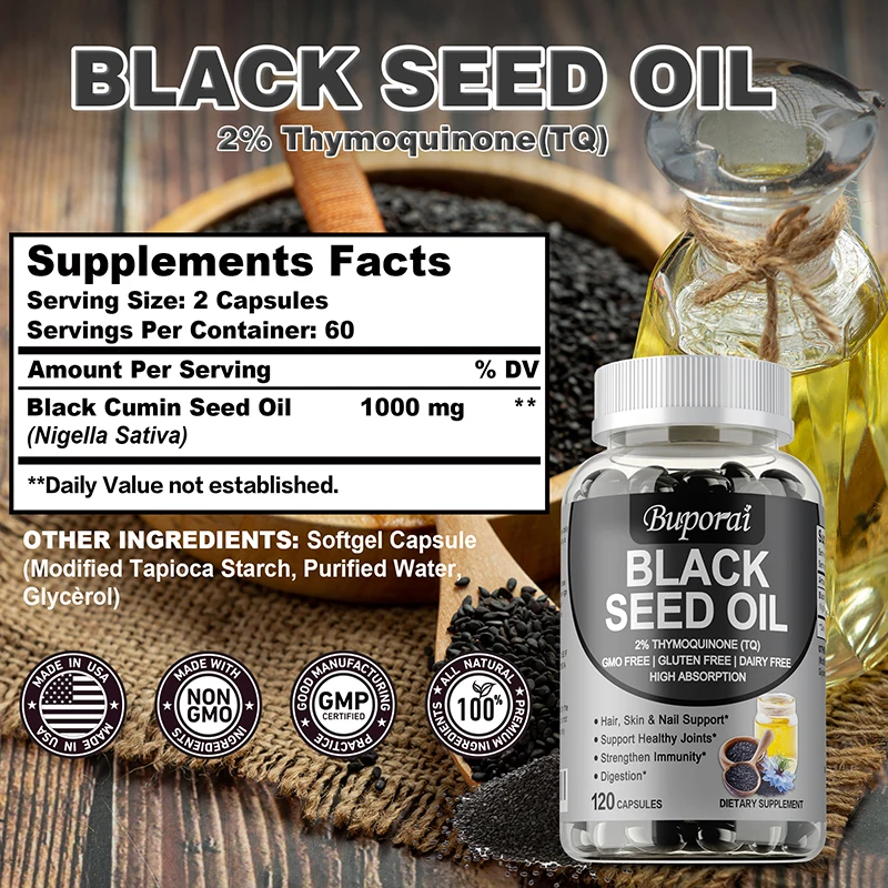 Óleo de Semente Negra Premium  - Herbal Supplement avaliação e preço