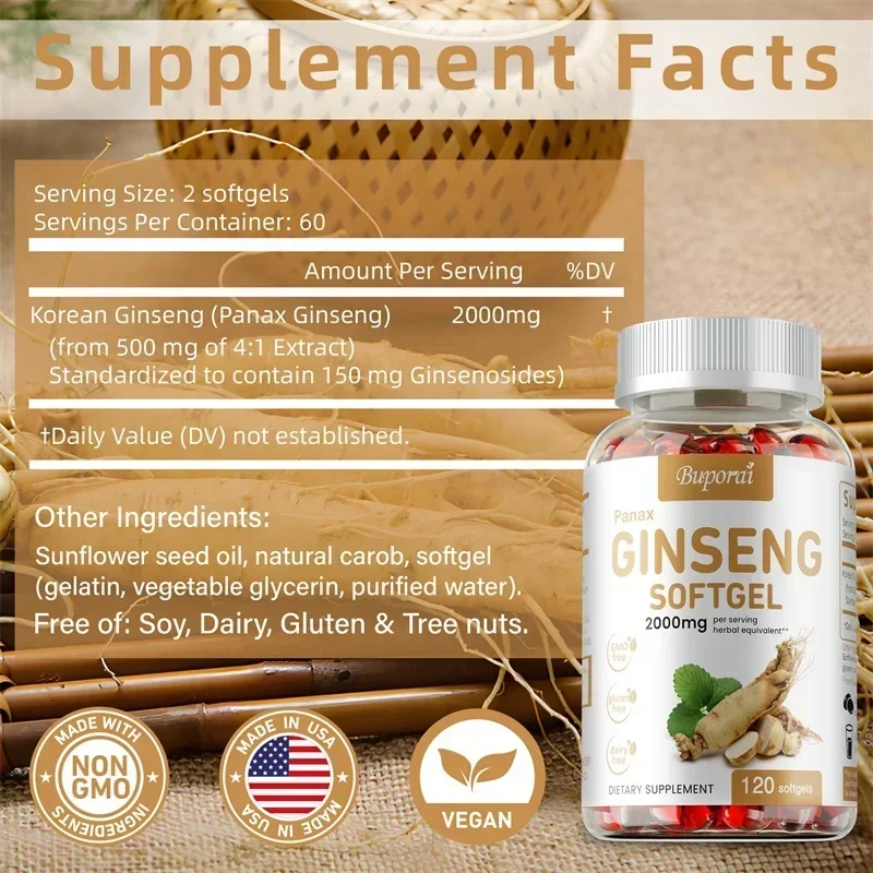 Cápsulas de ginseng Panax verm - Ginger Tea avaliação e preço